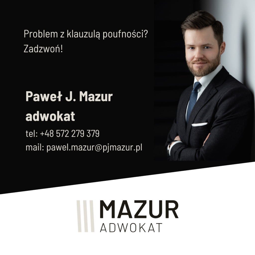 klauzula poufności w umowie